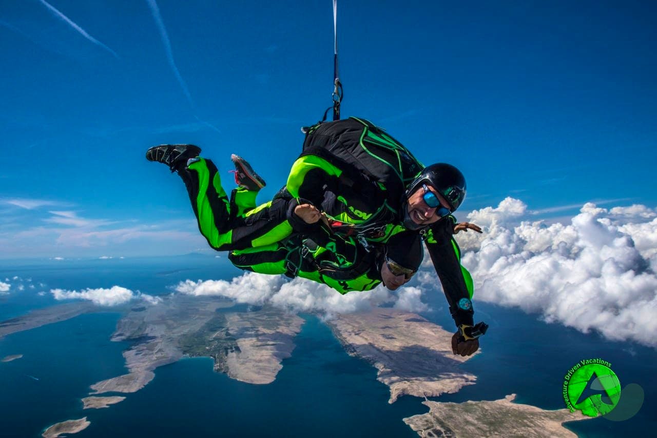 Zadar tandem skydiving experience