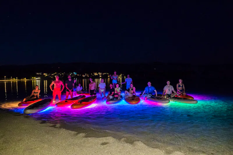 Enchanting Night Glow SUP Tour at Caska Beach, Pag Island