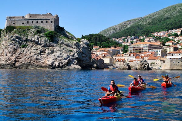 Enjoying Dubrovnik's Views while Sea Kayaking