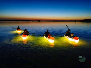Transparent kayak night tour in Privlaka