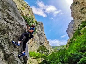Rock climbing in Paklenica National Park
