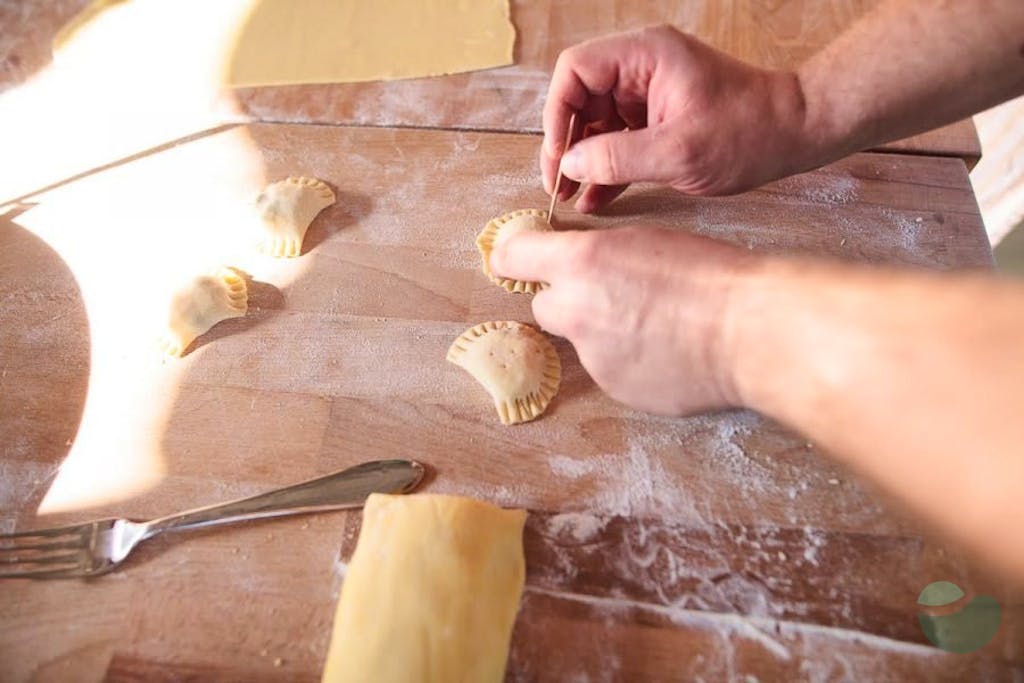 Labinski krafi cooking class - make some Istrian ravioli
