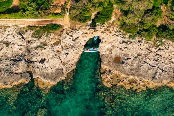 From Pula: Kayak and Snorkeling Trip with Sea Cave Visit