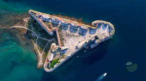 Šibenik boat tour overlooking St. James Cathedral & others