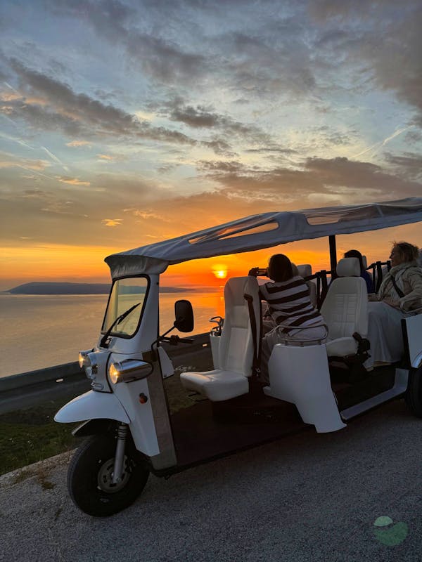 Sunset Tour of Biokovo Skywalk on our Elektric Tuk Vehicles