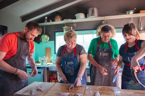 Fish filleting & grilling class near Pula, Istria