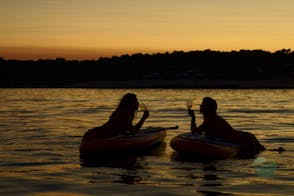 Stand up paddle wine sunset 2h